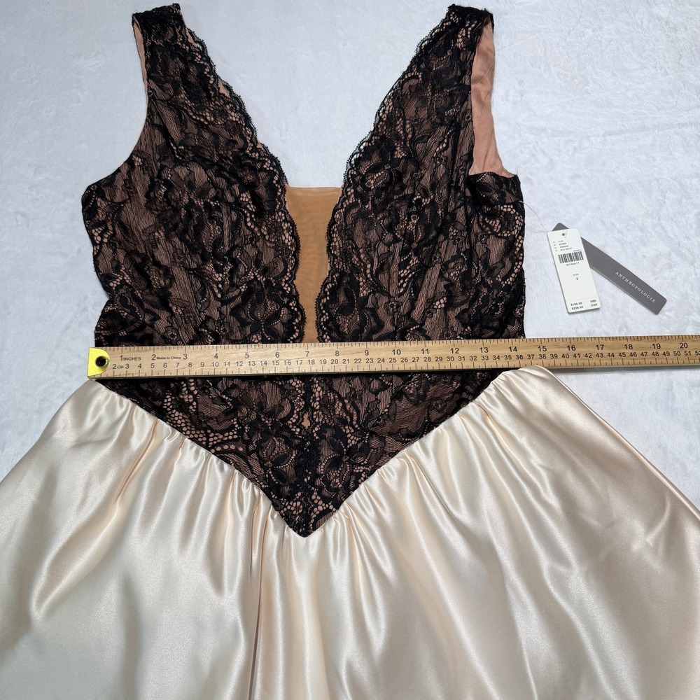 NWT Maeve Anthropologie Twofer Basque Waist Mini Dress 4 Coquette Audrey Hepburn - Picture 9 of 9